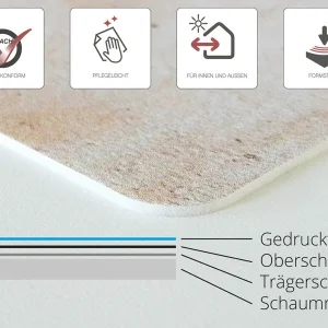 Cover-your-desk.de Schreibtischunterlage” Erdkugel Bei Nacht” In Blau (L)60 X (B)40 10