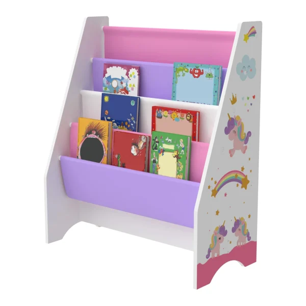 En.casa Kinderregal Fisterra In Lila Rosa (H)74cm (B)62cm (T)29cm 3
