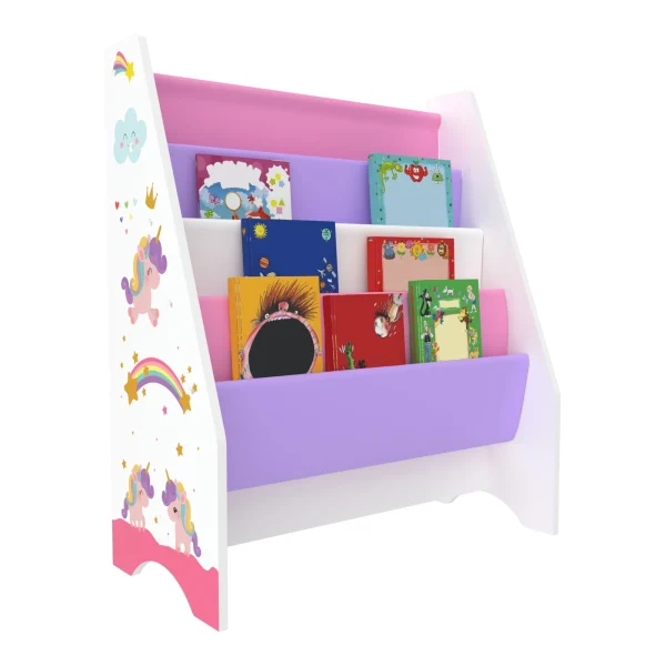 En.casa Kinderregal Fisterra In Lila Rosa (H)74cm (B)62cm (T)29cm 5