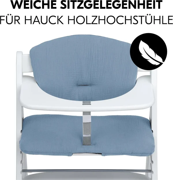 HAUCK Hochstuhlauflage, Dusty Blue 11