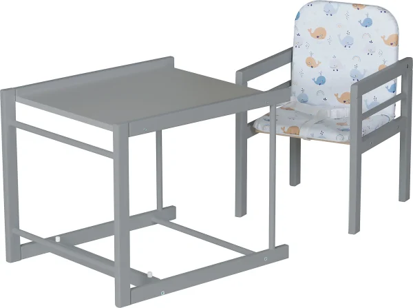 MyToys COLLECTION Hochstuhl X-TRA II Platingrau Lackiert, Wal Von SCHARDT 3