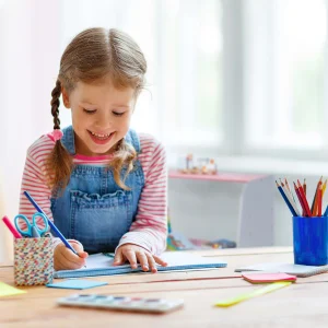 Relaxdays 2-tlg. Kindertisch In Rosa/ Grau 14