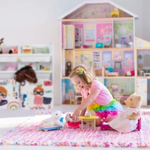 Relaxdays Kinderregal “Kleine Heldin” In Weiß – (B)82,5 X (H)80,5 X (T)30 Cm 14