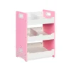 Relaxdays Kinderregal “Schwan” In Weiß/ Rosa – (B)42,5 X (H)60 X (T)30 Cm 26