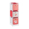 Relaxdays Kinderregal Schwan In Weiß/Rot – (B)27,5 X (H)89 X (T)30 Cm 28