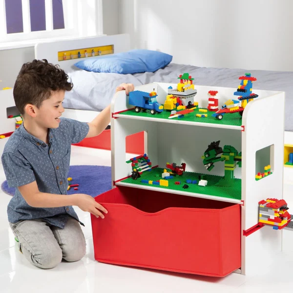 Worldsapart Ablageregal Room2Build, Mit Canvas Schublade 3