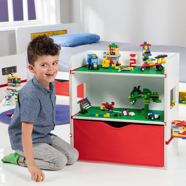 Worldsapart Ablageregal Room2Build, Mit Canvas Schublade 1